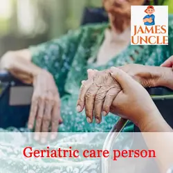 Aya, Geriatric care person, Attendant Mrs. Basanti Majumder in Shyamnagar